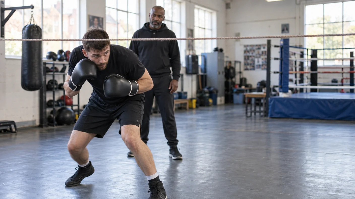 Diagonal Slip-Line Drill for Boxing Footwork