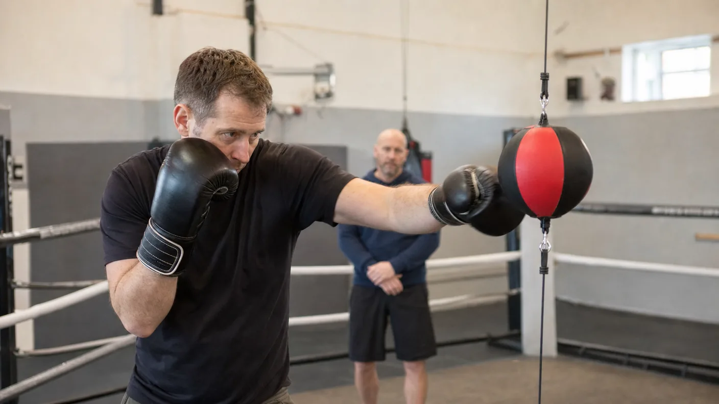 Floor-to-Ceiling Ball Boxing: A Beginner Drill