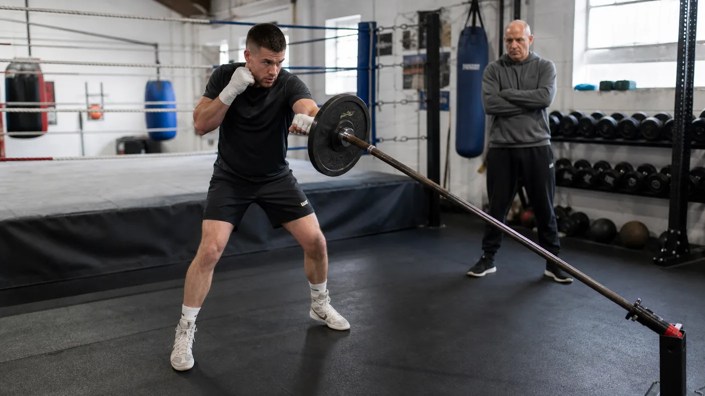 Landmine Punch Catch and Throw for Boxers