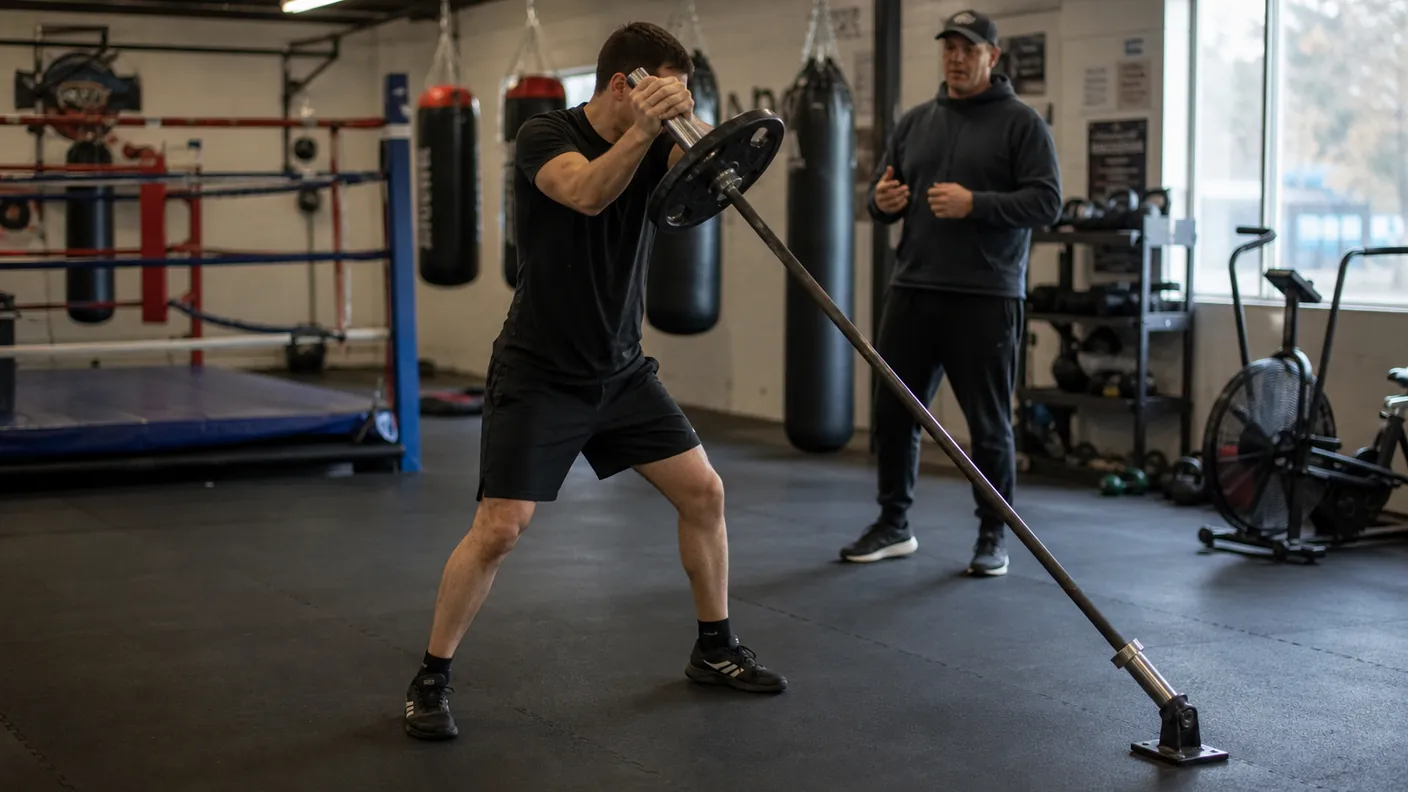 Landmine Rotations for Boxing
