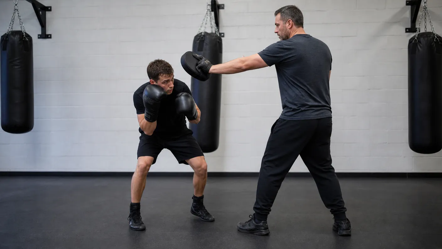 Rear Slip to Rear Pivot Boxing Drill